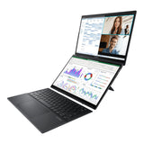 ASUS Zenbook Duo OLED UX8406CA-QL078W - Ordenador Portátil 14" WUXGA 120Hz (Intel Core Ultra 9 285H, 32GB RAM, 1TB SSD, ARC 140T, Windows 11 Home) Pantalla táctil, Gris - Teclado QWERTY español