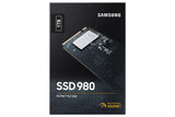 Samsung 980 1 TB PCIe 3.0 (up to 3.500 MB/s) NVMe M.2 Internal Solid State Drive (SSD) (MZ-V8V1T0BW)