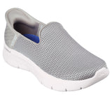 Skechers Women's Hands Free Slip-ins Go Walk Flex-Relish, Zapatillas Mujer, Blue Taupe, 38.5 EU Ancho
