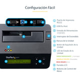 StarTech.com Borrador Autónomo USB 3.0 de 1 Bahía para Discos Duros o SSDs, USB 3.0 a SATA II (3 Gbps), TAA, 9 Modos de Borrado, Pantalla LCD, Sanitizador, Puerto DB-9 de Impresora (SDOCK1EU3P)