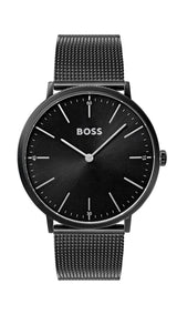 BOSS Reloj Analógico de Cuarzo para Hombre Colección Horizon con Correa de Malla de Acero Inoxidable Negro - 1513542