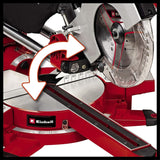 Einhell TE-SM 2131 Dual -Ingletadora telescópica dual Profesional, 1600 W, 230 V, función de arranque suave (ref. 4300860)