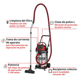 Einhell TE- VC 4090 SACL Aspirador en seco y húmedo