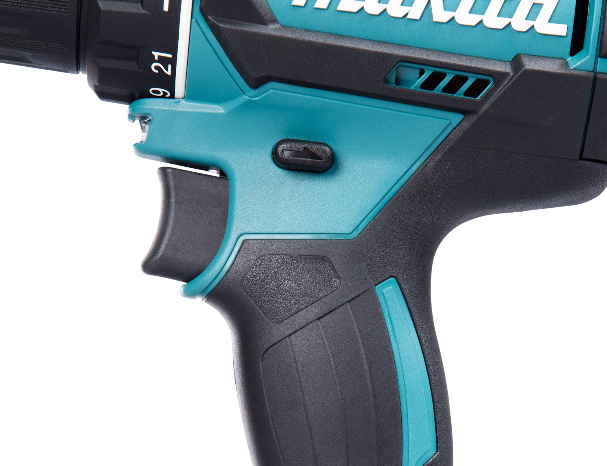 Makita DDF482RFJ drill Negro, Azul 1900 RPM 1,5 kg - Taladro eléctrico (1900 RPM, 1,3 cm, 3,8 cm, 36 Nm, 62 Nm, 600 RPM)