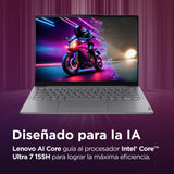 Lenovo Yoga Slim 7 Gen 9 – Ordenador Portátil IA 14'' WUXGA OLED (Intel Core Ultra 7 155H, Intel ARC Graphics, 32 GB RAM, 1 TB SSD, Wi-Fi 6E, Win 11 Home) Teclado QWERTY Español - Gris Luna