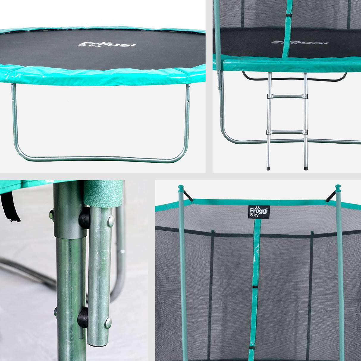 FROGI SKY-183 cm Norma CE Trampolín, SS-0603HI, Azul