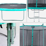 FROGI SKY-183 cm Norma CE Trampolín, SS-0603HI, Azul
