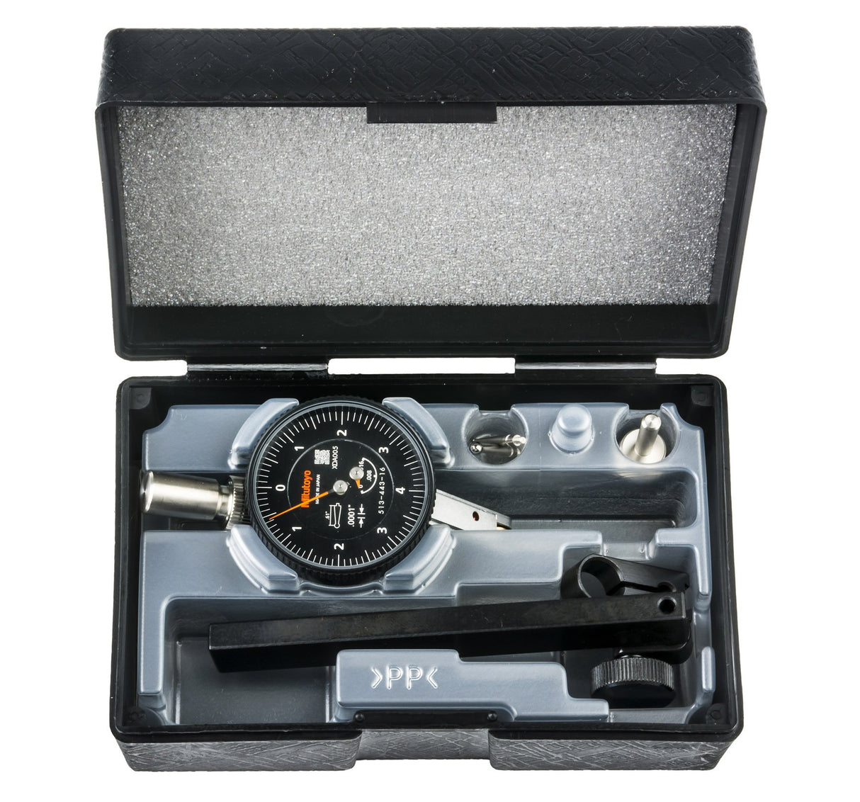 Mitutoyo 513-443-16T - Lote de 9 diales TI, completo, tiLT 0,016", 0,0010,2 cm, precisión 0,0001", negro