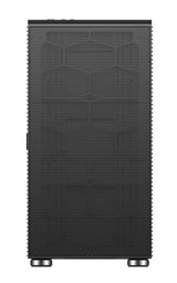 SaharaGaming P44 - Carcasa de Malla Negra y Vidrio Templado sin Ventilador ni concentrador, Compatible con E-ATX, ATX, Micro-ATX e ITX
