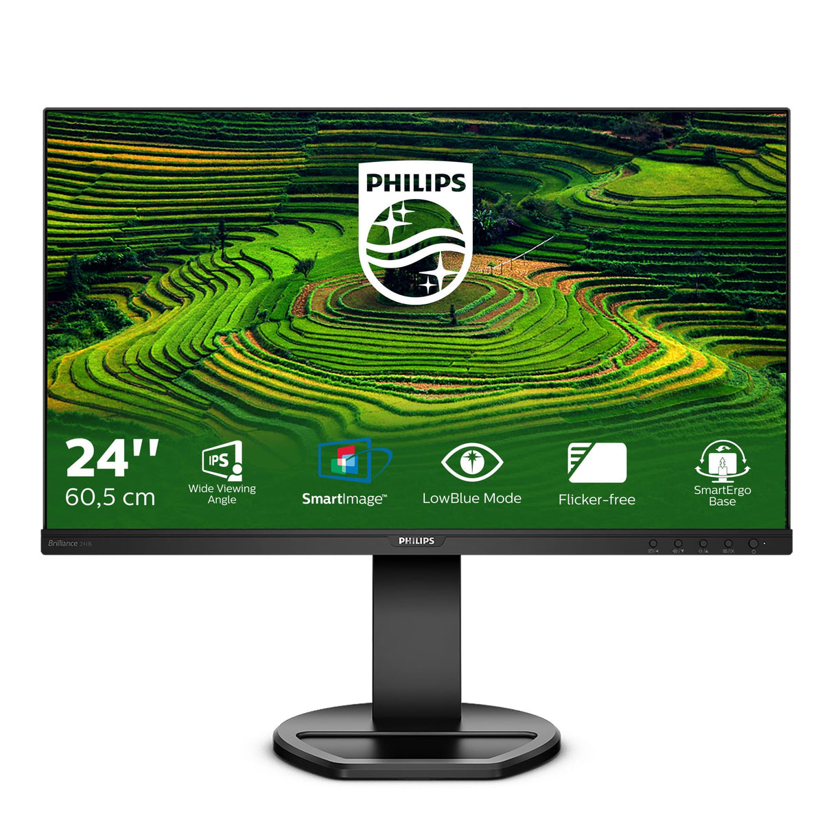 Philips Monitors Philips B Line - Monitor (60,5 cm (23.8), 1920 x 1080 Pixeles, Full HD, LCD, 5 ms, Negro)