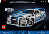 LEGO Technic Coche Nissan Skyline GT-R (R34) de 2 Fast 2 Furious - Kit de Maqueta de Coche para Adultos - Función de Derrape, Dirección, Suspensión y Motor de 6 Cilindros - Regalo para Hombres 42210