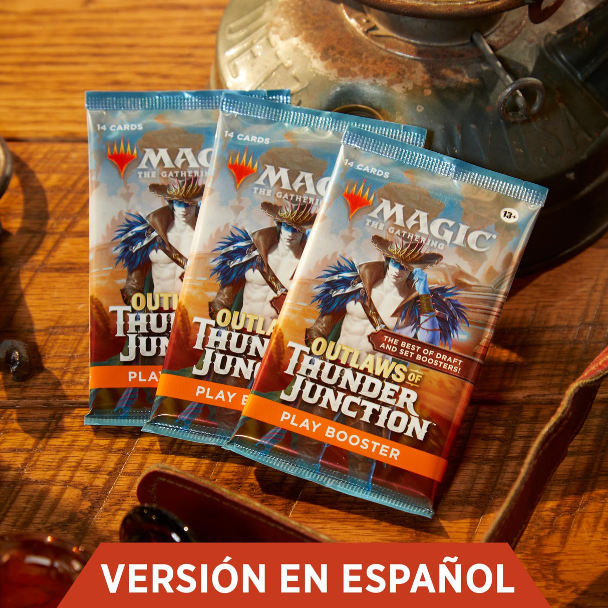 Caja de sobres de juego de Forajidos de Cruce de Truenos, de Magic: The Gathering - 36 sobres (504 cartas de Magic) (Versión en Español)