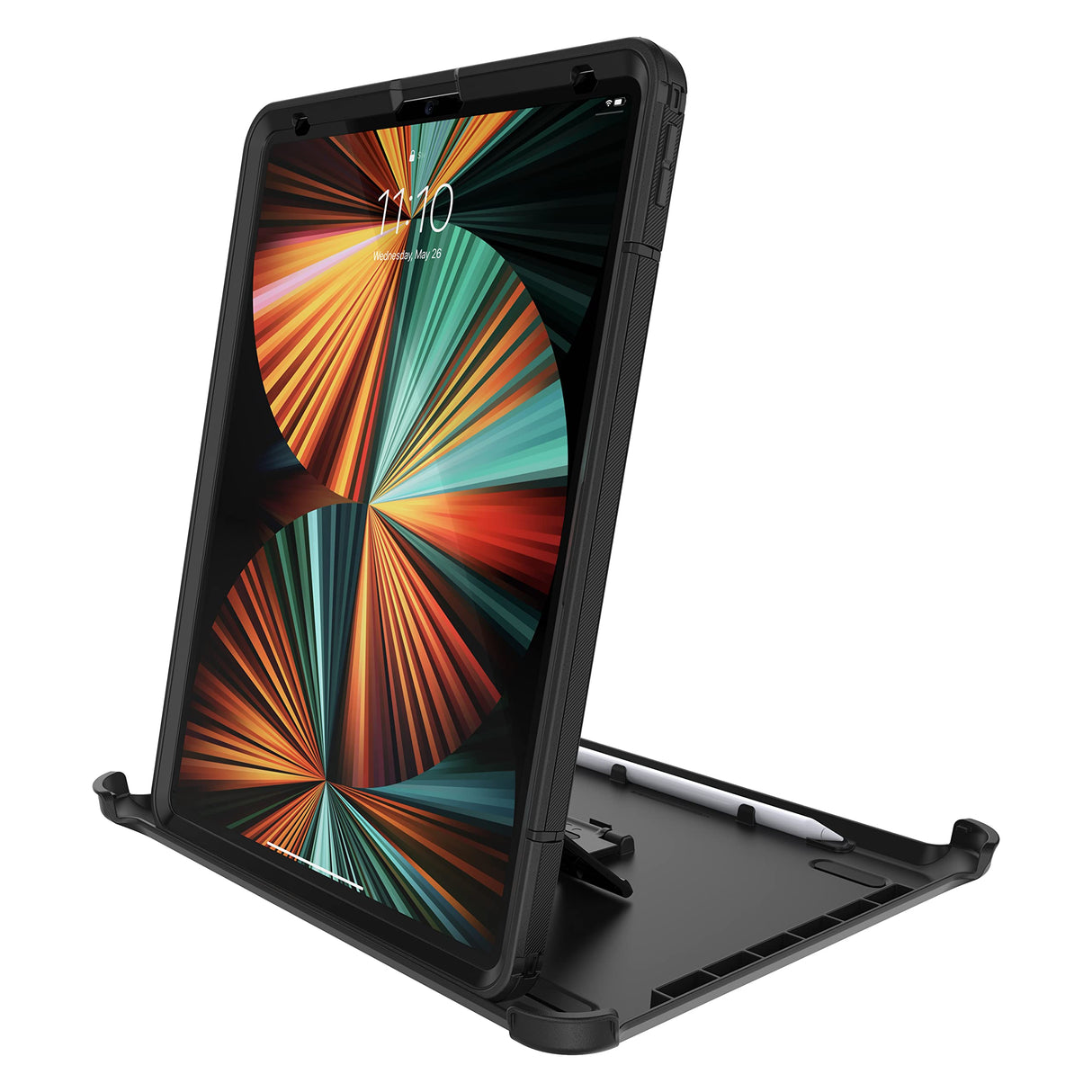 Otterbox Funda Defender para iPad Pro 12,9' (3.ª Gen/4.ª Gen/5.ª Gen/6.ª Gen), Ultrarresistente con Protector de Pantalla Integrado,Testeada 2X Estándares Militares, Negro, Sin Pack Retail