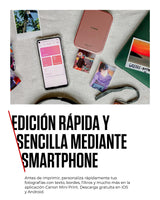 Canon Zoemini 2 Kit de Impresión – Impresora Fotográfica Portátil y Compacta – Bluetooth 5.0 – Carga Rápida USB C Ideal para Viajes (Oro Rosa)
