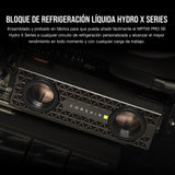 Corsair MP700 Pro SE Hydro X Series 4 TB M.2 PCIe Gen5 x4 NVMe 2.0 SSD – M.2 2280 – hasta 14.000 MB/s Velocidad de Lectura Secuencial – Bloque de Refrigeración Líquida Preinstalado – Negro