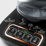 KARACA Robotea Pro Hervidor automático parlante 4 en 1 - Hervidor de agua y cafetera de filtro - 2500 W - Black Copper