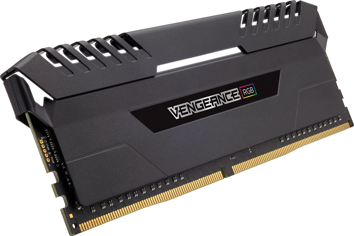 Corsair Vengeance RGB - Kit de memoria Entusiasta de 16 GB (2 x 8 GB, DDR4, 3200 MHz, C16 XMP 2.0) negro