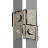 Relaxdays Barrera Seguridad Niños, Valla Protectora, Puerta, 92x206cm, Plegable, Cerca Protección Bebés, Perros, Gris