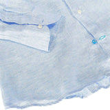 Panareha Camisa Polera Hombre Lino MAMANUCA Azul Claro (L)