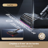 DREAME V30 Aspirador Sin Cable, Limpieza a 0 mm de Los Bordes, Succión de 330 AW, Antienredos, Limpieza de Alfombras de Pelo Largo y Suelos Duros, Limpieza de Pelos de Mascotas, Auto. Máx. de 90 Min