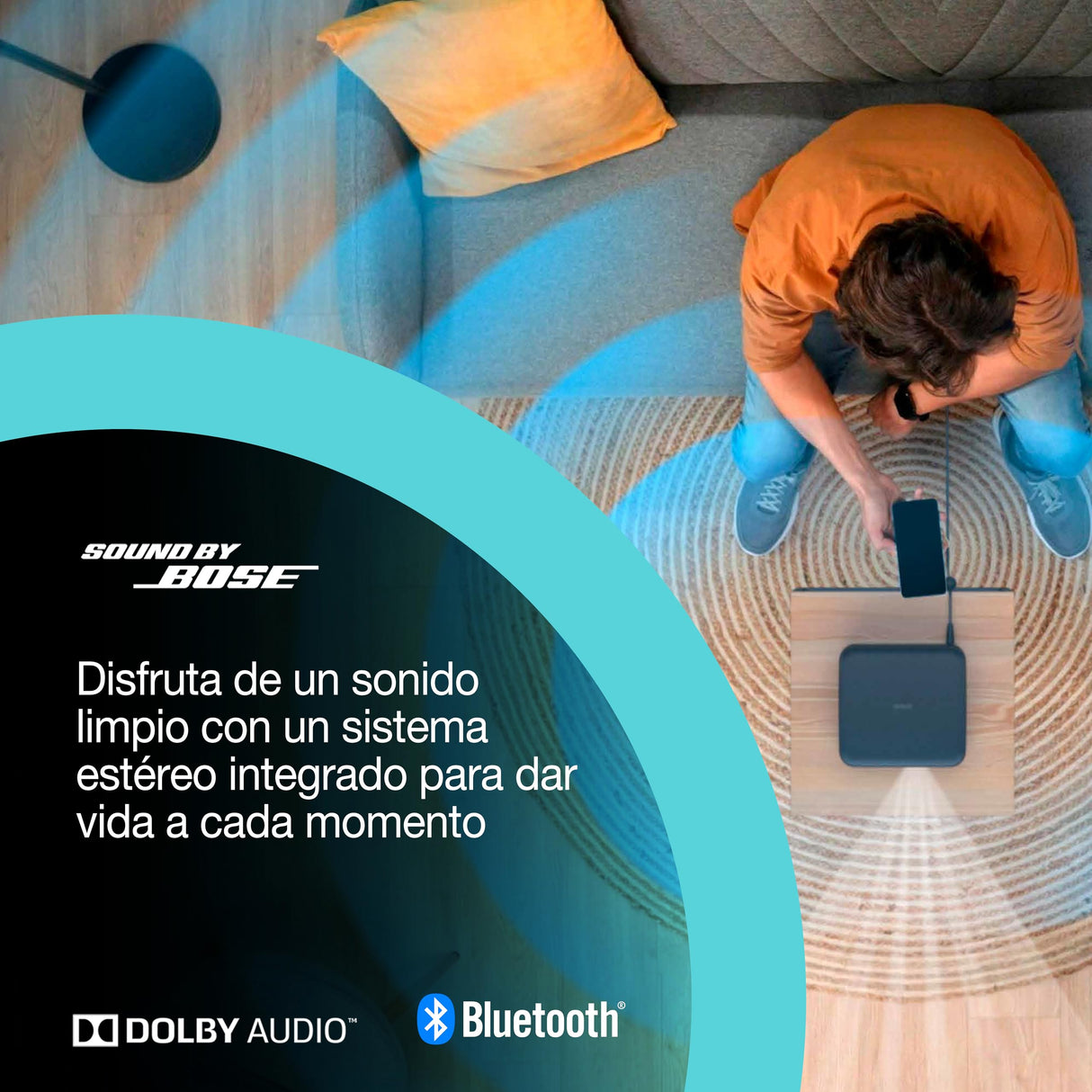 Epson Lifestudio Pop Plus EF-62B, proyector portátil Inteligente, Sound by Bose, Google TV, 4K Pro UHD, Uso en Interior/Exterior, 5 años de garantía*