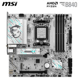 MSI Placa Base B840M Gaming Plus WIFI6E, mATX. Soporta procesadores AMD Ryzen 9000/8000/7000, AM5 - DDR5 Memory Boost 8000+ MT/s (OC), PCIe 4.0 x16, M.2 Gen4, Wi-Fi 6E, 2.5G LAN