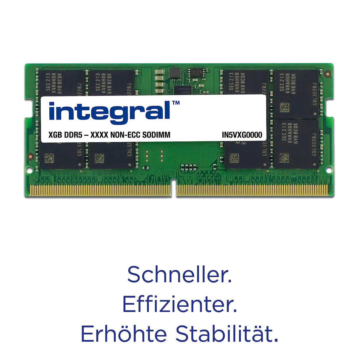 Integral 64GB Kit (2x32GB) DDR5 RAM 4800MHz SODIMM Módulo de memoria para laptop, notebook, MacBook