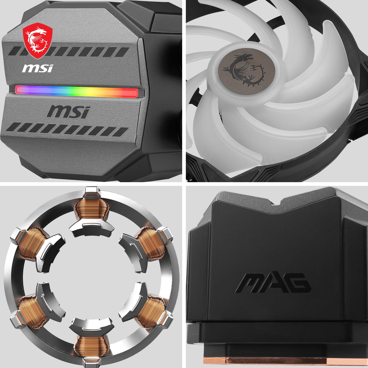MSI MAG CORELIQUID M360 AIO CPU Refrigeración líquida - 12 vías Split-Flow de refrigeración por agua, tubos a prueba de evaporación, Soporta socket mainsteam como AM5 y 1700.