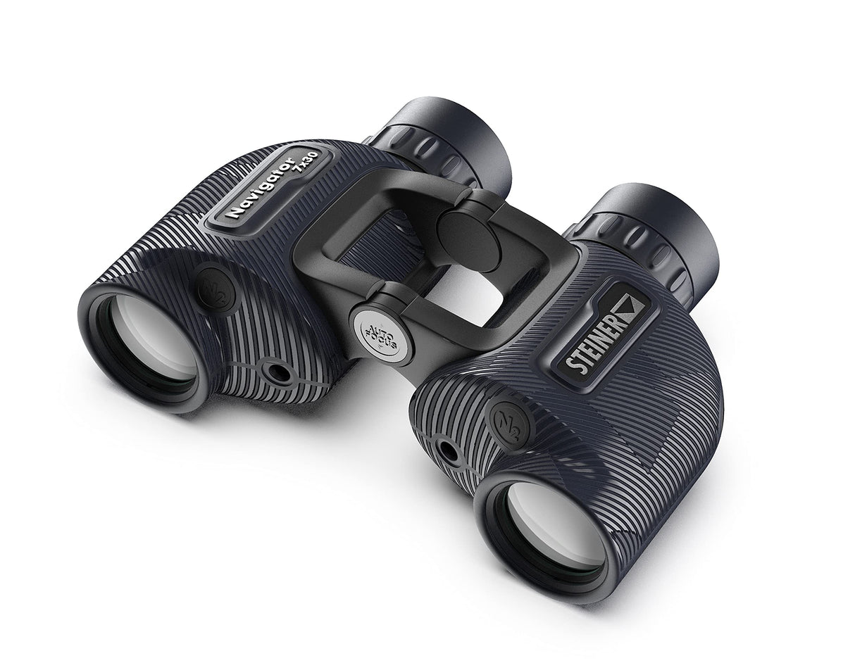Steiner 7x30 Navigator Marine Prismáticos con diseño de Puente Abierto y Enfoque automático Deportivo, sin brújula