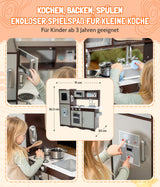 Bayer Chic 2000-Cocina Infantil, Color marrón, Plateado, 91 x 30 x 82, 5 cm (305 10)