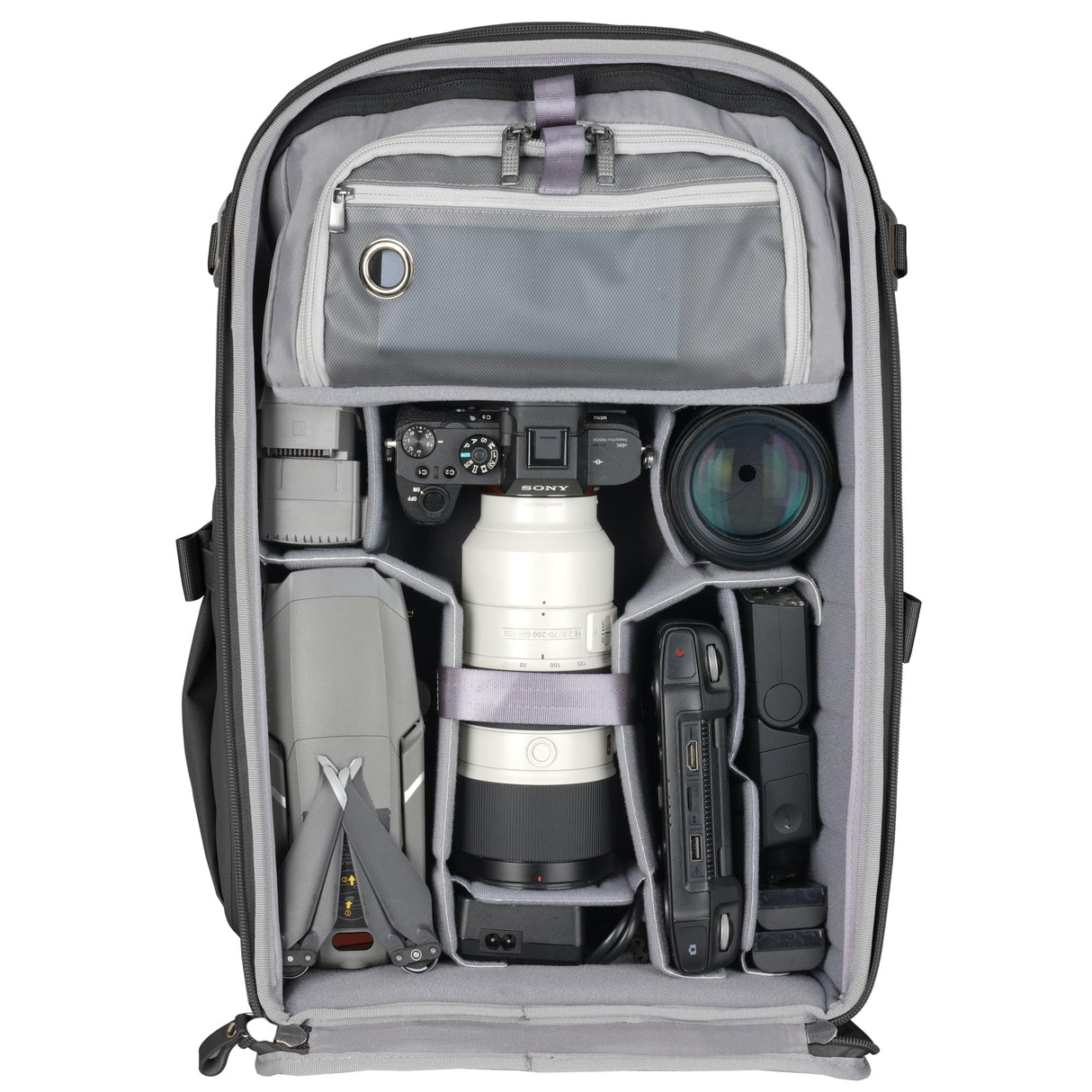 VANGUARD Veo Metro B30L BK - Mochila fotográfica para cámara objetivos, portátil de 16 y tablet, negro