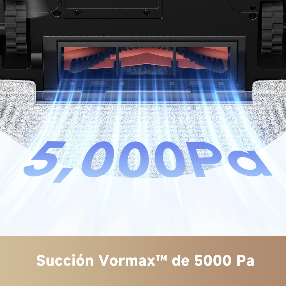 Mova E20 Plus Robot Aspirador y Fregasuelos, 5000Pa Robot Aspirador Autovaciado, LDS Navigation, Aspiradoras y Fregonas 2 en 1, Cuerpo Compacto, Blanca