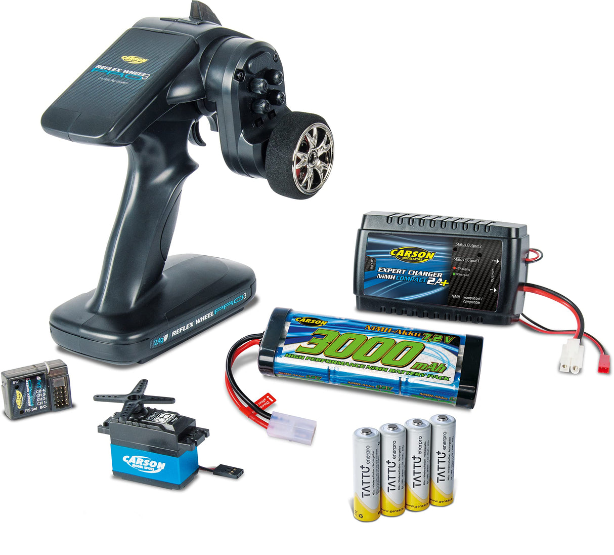 Carson- RC-Reflex Pro 3 - Juego eléctrico, Color Negro, Medium (500500091)