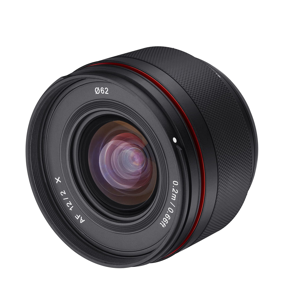 Samyang AF 12mm f/2.0 Auto Focus APS-C Lente compacta Ultra Gran Angular para Fujifilm X (SYIO12AF-FX), Negro