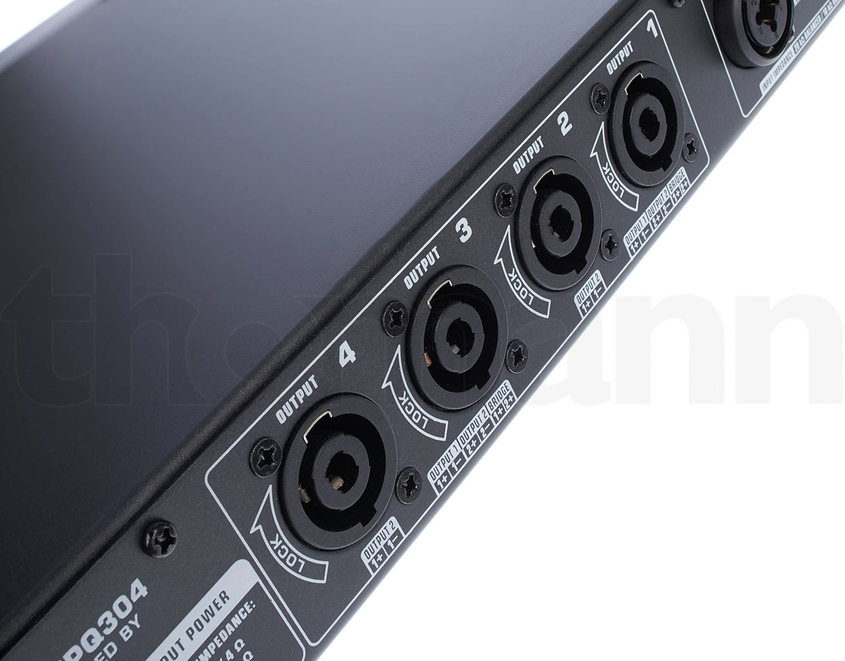 Behringer EPQ304 Amplificador Potente De 4 Canales De 300 Vatios Profesional Con Tecnología ATR, Accelerated Transient Response