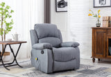 Astan Hogar AH-AR30900GR Ramón - Sillón Relax con Reclinación Manual (Sistema Pared Cero), Masaje Y Termoterapia, Gris
