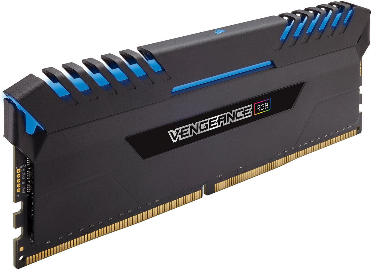 Corsair Vengeance RGB - Kit de memoria Entusiasta de 16 GB (2 x 8 GB, DDR4, 3200 MHz, C16 XMP 2.0) negro