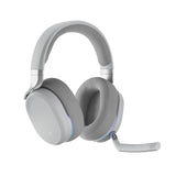 Fractal Design Scape Light - Auriculares inalámbricos para Gaming en PC - Micrófono Giratorio con Mute y antirruido - hasta 40 Horas de autonomía - Iluminación Ambiental configurable - Gris