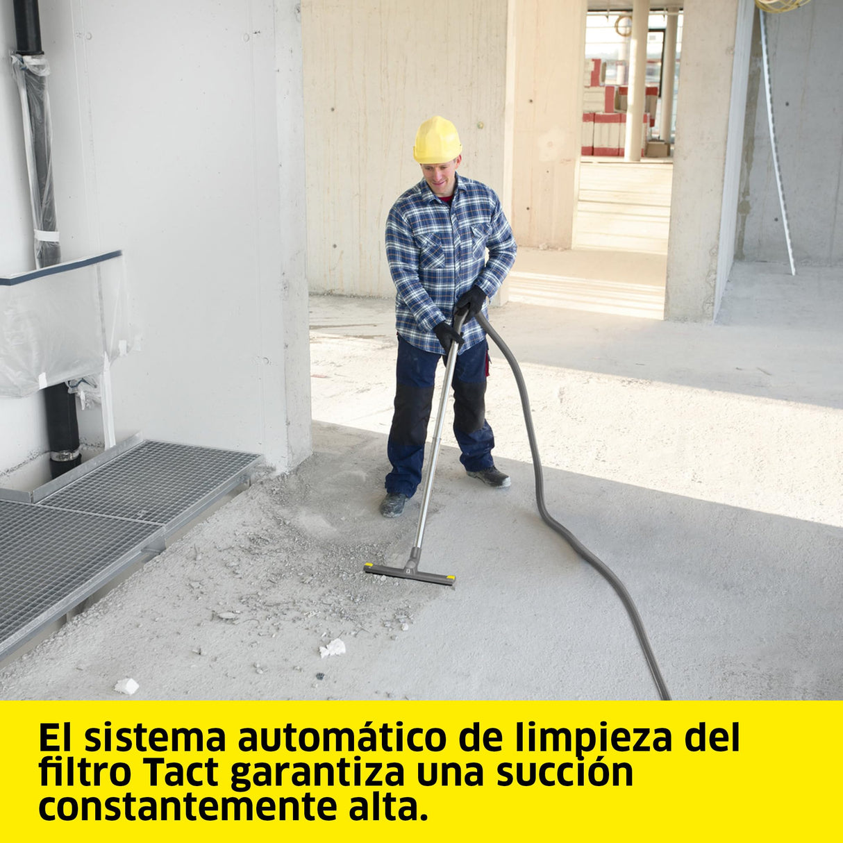 Kärcher Aspirador en seco y húmedo NT 30/1 Tact L, Potencia: 1380 W, depósito: 30 l, Manguera de succión: 2,5 m, Boquilla barredora de Suelos (360 mm), Boquilla para Ranuras