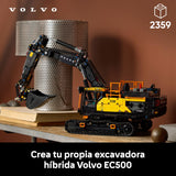 LEGO Technic Excavadora Volvo EC500 Hybrid - Kit de Maquetas para Adultos de Vehículo de Obra Motorizado con Brazo Móvil, Orugas, Martillo y Pala - Idea de Regalo para Hombres 42215