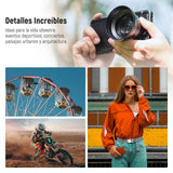 NEEWER HD 65mm Telefoto Phone Camera Lens con Parasol Solo para 17mm Rosca Placa Trasera Phone Cage Case, 1,7X Zoom Accesorio Lente Compatible con iPhone 16, 15, S25, S24 Ultra, Android, LS-66