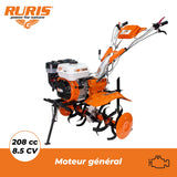 RURIS – Motobloque Profesional 731FR – Motor General Engine de 8,5 CV – Ancho de Trabajo de 560 – 830 mm – Superficie tratada de hasta 1000 m²/h