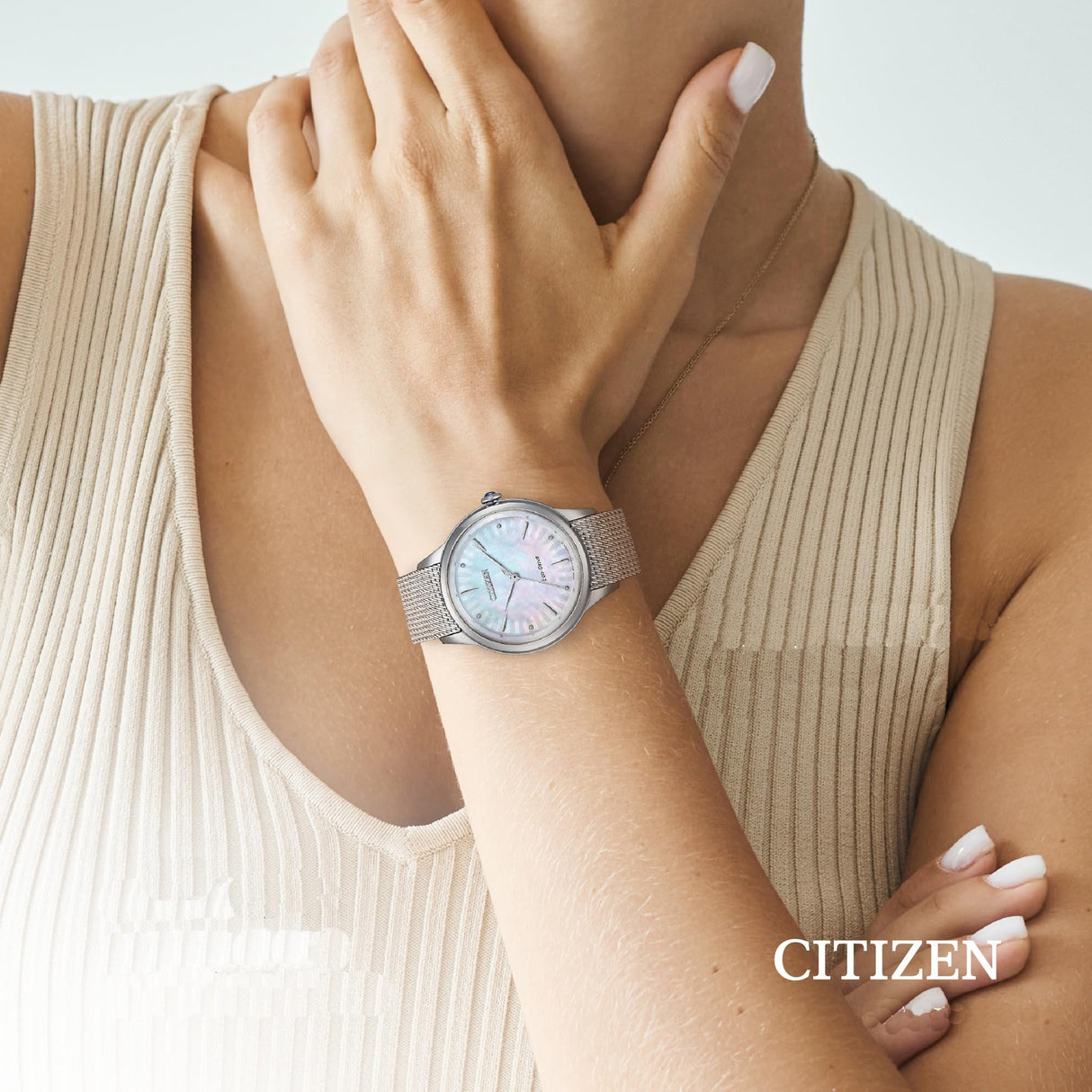 CITIZEN Reloj Analógico para Mujer'S de Eco-Drive EM1150-86D