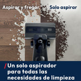 Hoover HW3 - Aspirador y fregasuelos inalámbrico 2 en 1 seco y húmedo - para Suelos delicados y Duros - 40 min autonomía - Anti-Twist - Autolimpieza Aire frío - Limpieza Bordes Bilateral [HW3Z00]