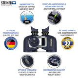 STEINER Prismáticos Marinos Commander 7x50c (Nuevo) - La Mejor brújula, Calidad Alemana, imágenes nítidas, 30 años de garantía, el Nuevo líder en los Siete Mares