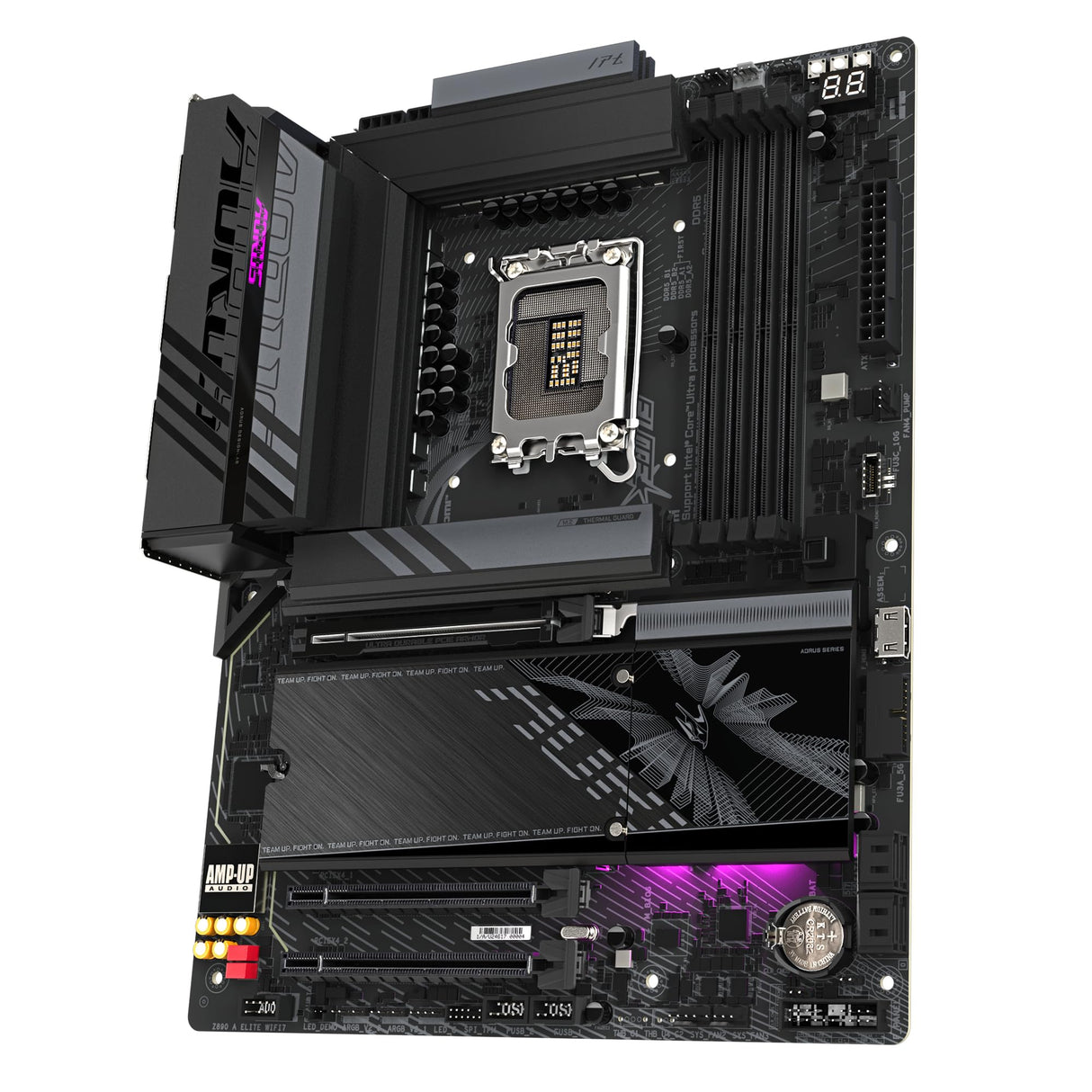 GIGABYTE Z890 AORUS Elite WIFI7 Placa Base - Soporta CPUs Intel Core Ultra (Serie 2), 16+1+2 Fases VRM, hasta 8800MHz DDR5 (OC), 1xPCIe 5.0 + 3xPCIe 4.0, Wi-Fi 7, 2.5GbE LAN, Thunderbolt 4