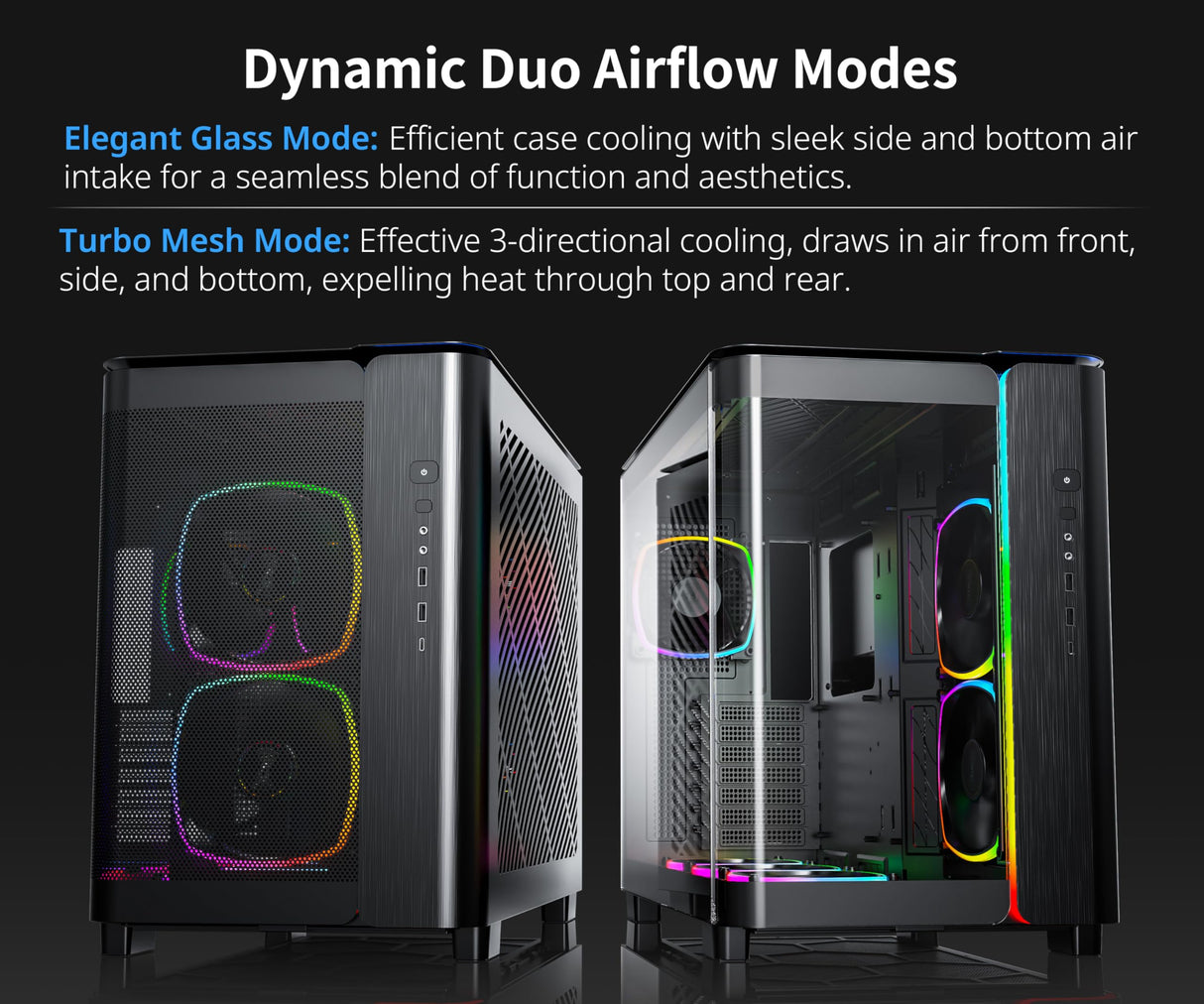 Montech KING 95 Midi-Tower, Tempered Glass, ARGB - schwarz