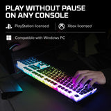HyperX Alloy Origins – Teclado mecánico para juegos RGB, HyperX Aqua, (QWERTY – US Layout)