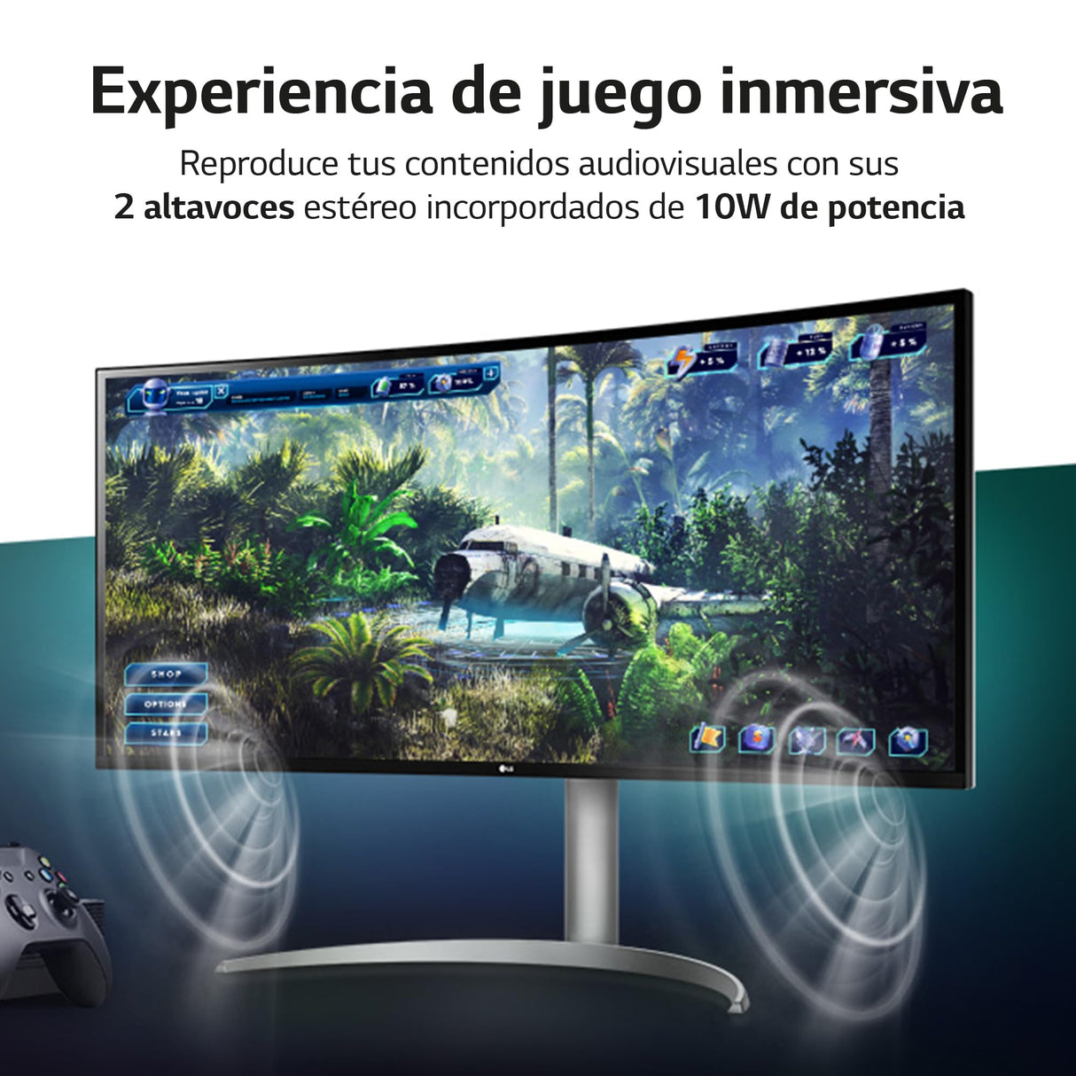 LG 40WP95CP-W -Monitor UltraWide Ultrapanorámico 39,7", 21:9, Nano IPS: (5120x2160), 300cd/m², 1000:1, DCI-P3>98%, HDMIx2, DPx1, USB-Cx1, USB-Ax2; HDR10, Modo PBP, Altavoces 2x10W, Color Blanco