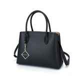 Carlheim Women's Shoulderbags Classis Genuine Leather, Black